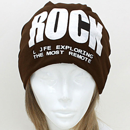 HATEGORY Rock Black Cotton Winter Beanie