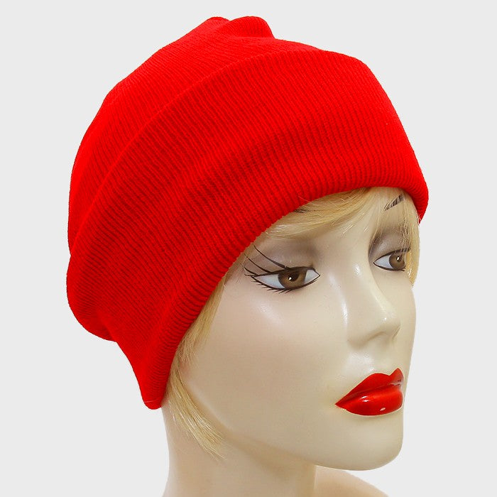 HATEGORY Fold Over Knit Beanie Hat