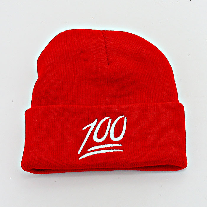 HATEGORY 100 Fold Over Knit Beanie Hat