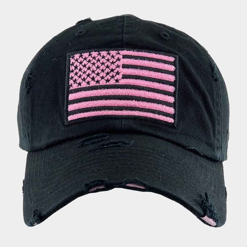 HATEGORY American USA Flag Vintage Baseball Cap