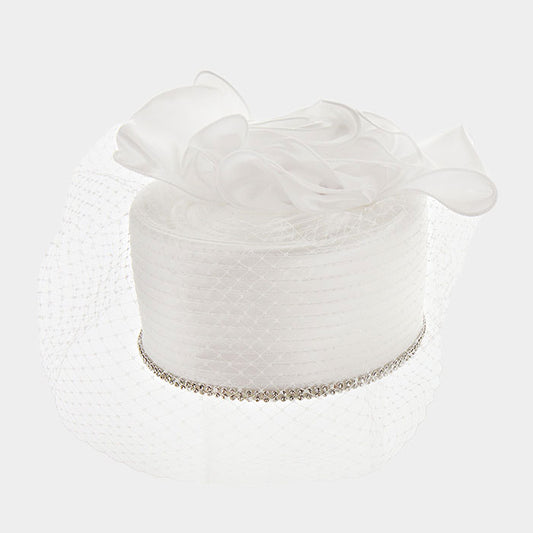 HATEGORY Satin Braid Diamonds on Edge Netting Hat