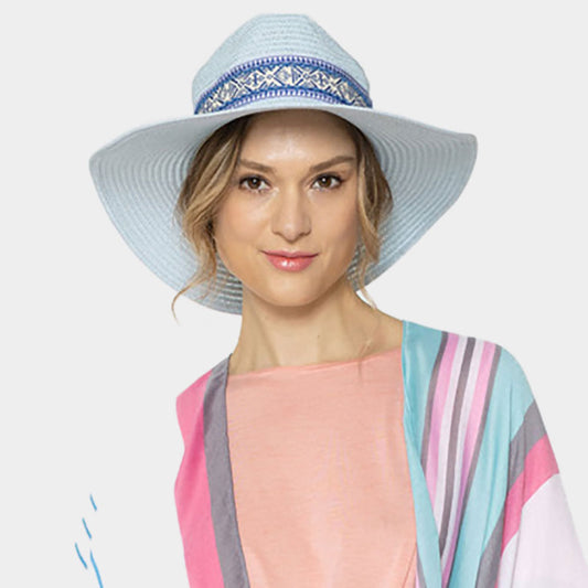 HATEGORY Boho Band Panama Sun Hat