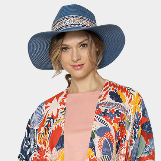 HATEGORY Boho Band Panama Sun Hat