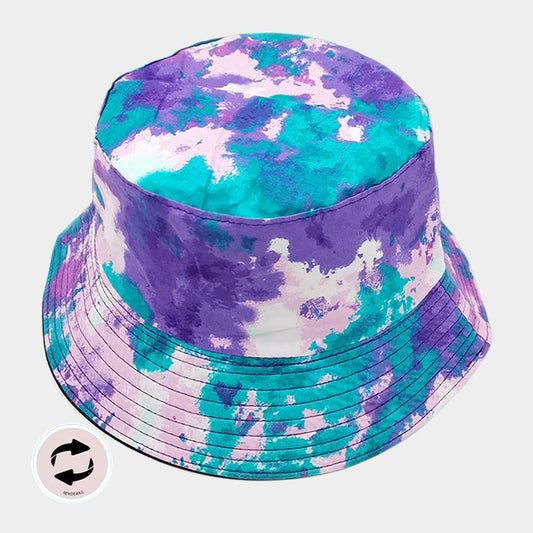 HATEGORY Tie Dye Reversible Bucket Hat