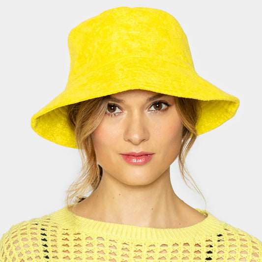 HATEGORY Solid Terry Bucket Hat