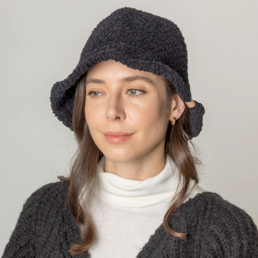 HATEGORY Teddy Sherpa Bucket Hat