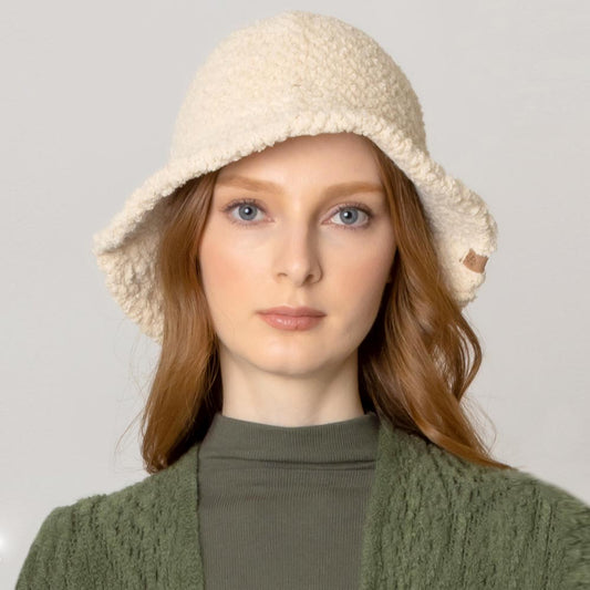 HATEGORY Teddy Sherpa Bucket Hat