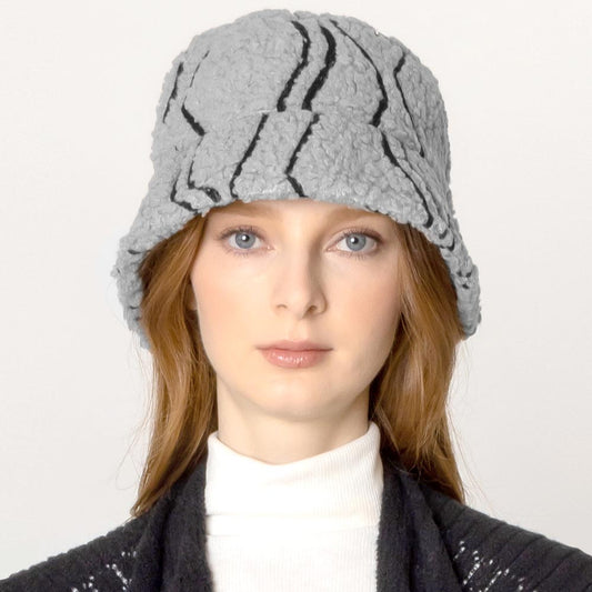 HATEGORY Geometric Sherpa Bucket Hat