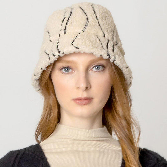 HATEGORY Geometric Sherpa Bucket Hat