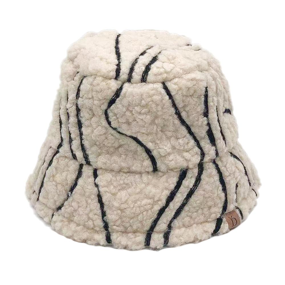 HATEGORY Geometric Sherpa Bucket Hat