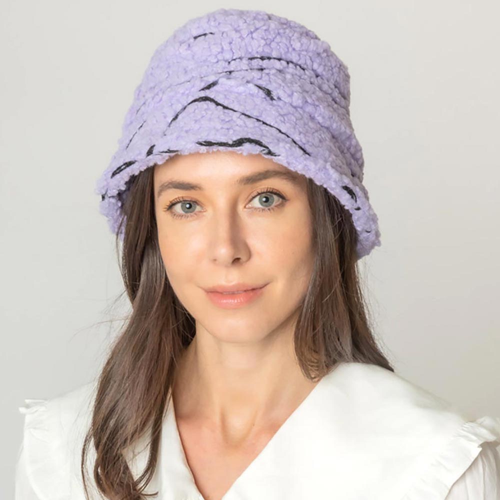 HATEGORY Geometric Sherpa Bucket Hat