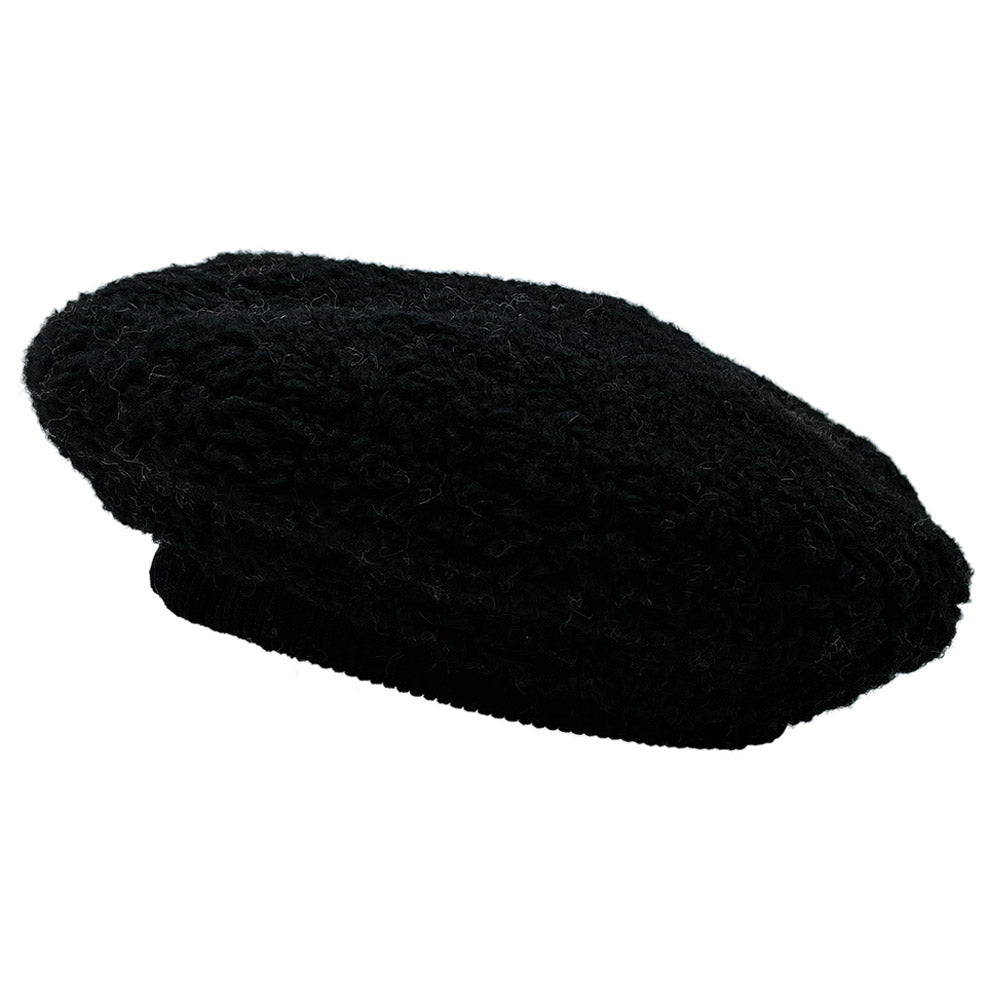 HATEGORY Solid Sherpa Beret Hat