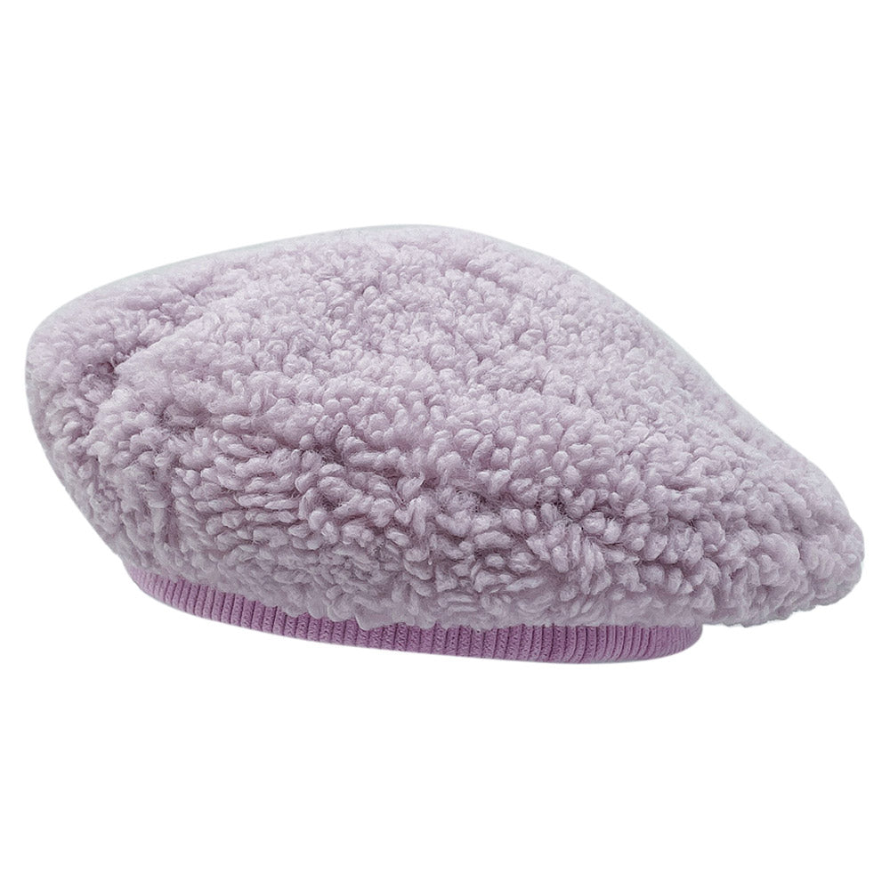 HATEGORY Solid Sherpa Beret Hat