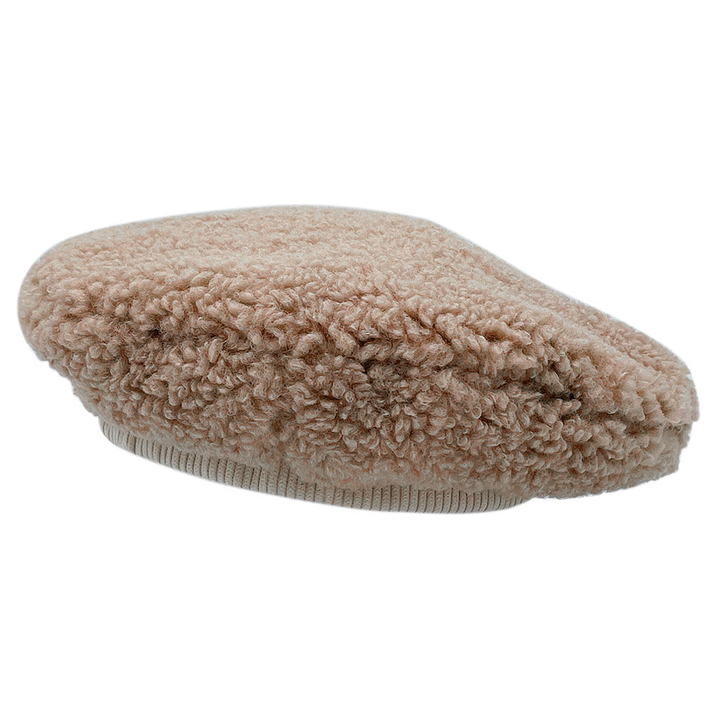 HATEGORY Solid Sherpa Beret Hat