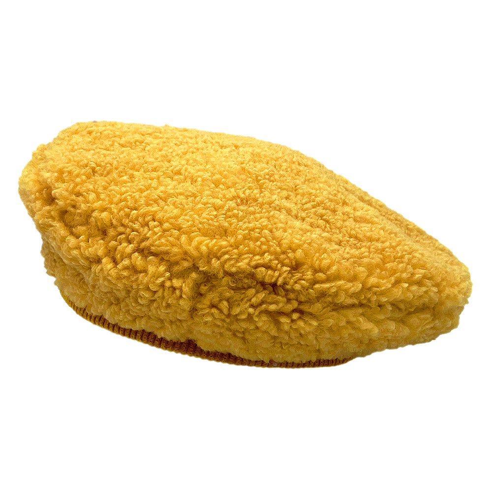 HATEGORY Solid Sherpa Beret Hat
