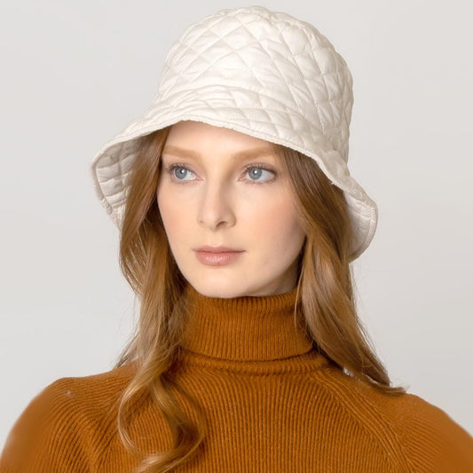HATEGORY Quilted Padding Bucket Hat