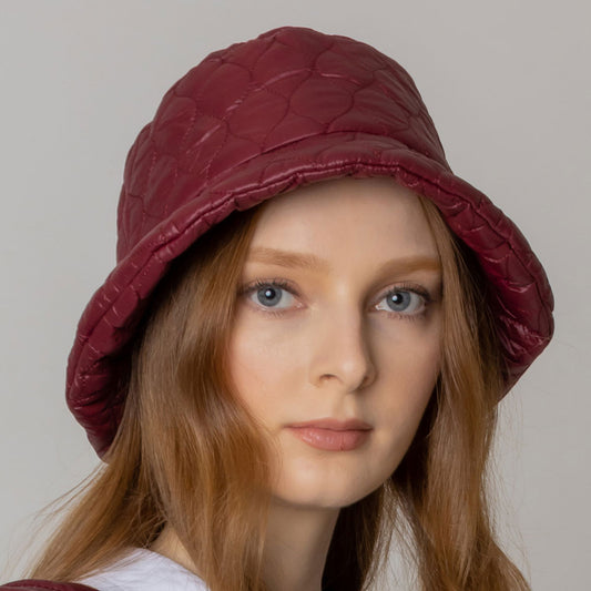 HATEGORY Wave Padded Puffer Bucket Hat