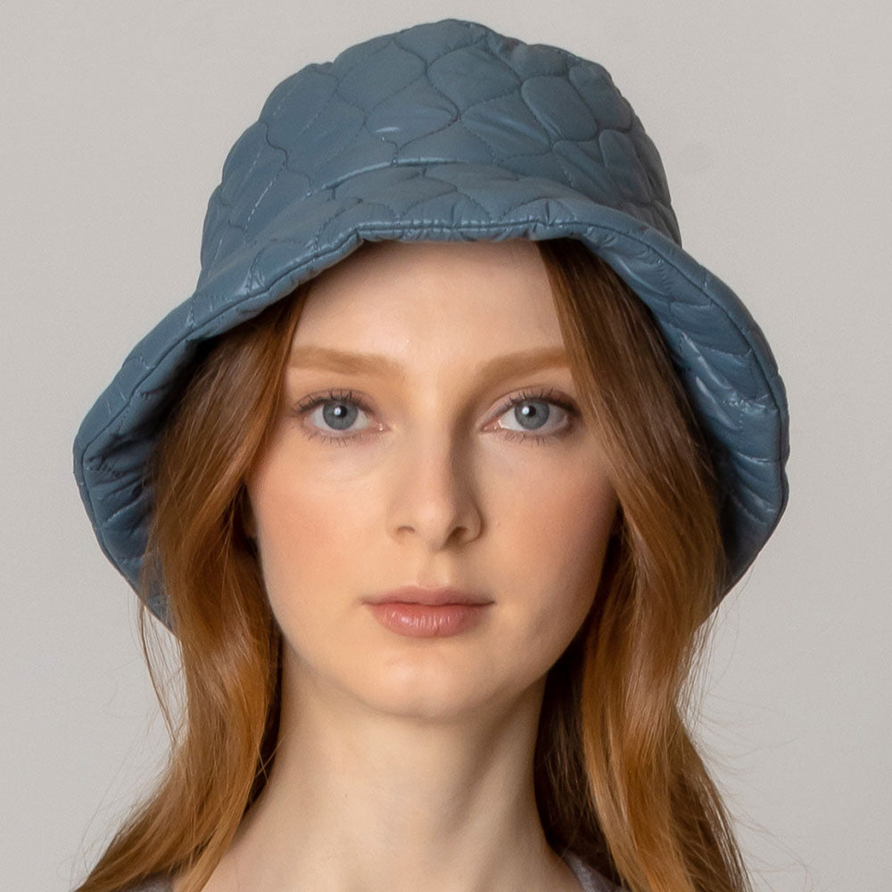 HATEGORY Wave Padded Puffer Bucket Hat