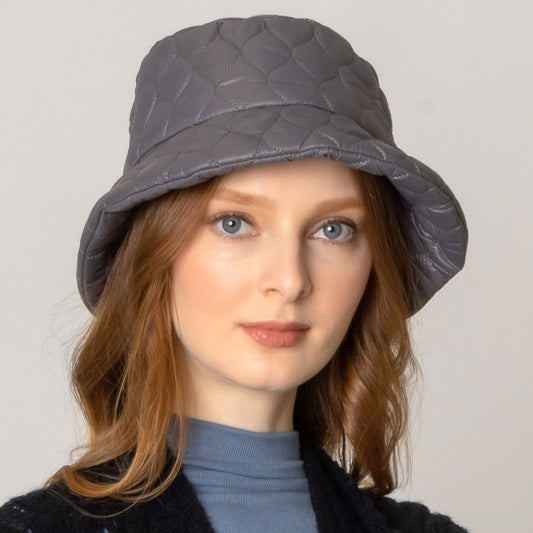 HATEGORY Wave Padded Puffer Bucket Hat