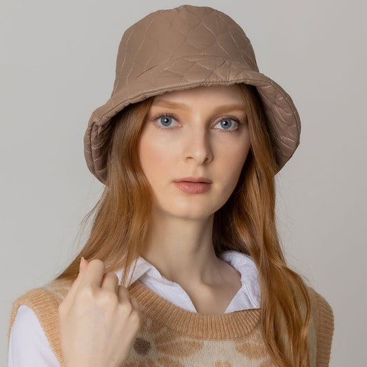 HATEGORY Wave Padded Puffer Bucket Hat