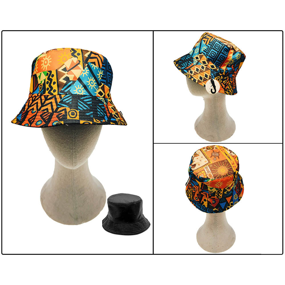 HATEGORY Reversible African Print Bucket Hat