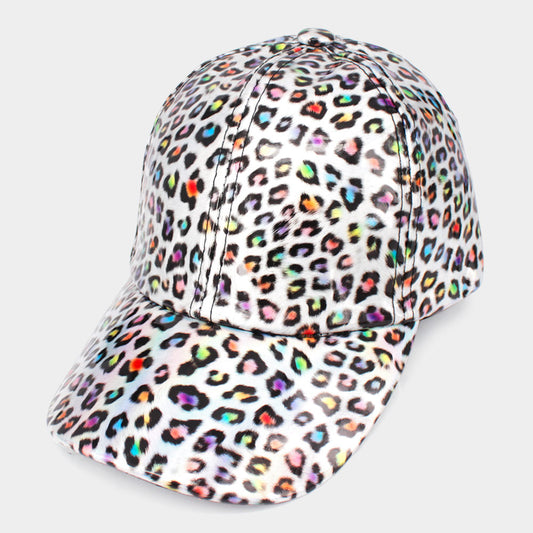 HATEGORY Leopard Patterned Baseball Cap