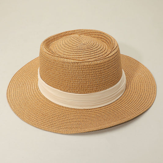 HATEGORY Ribbon Band Woven Panama Hat
