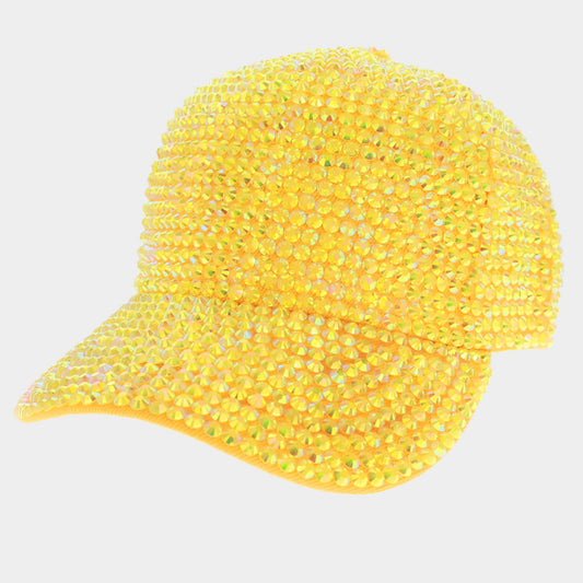 HATEGORY Stone Embellished Baseball Cap