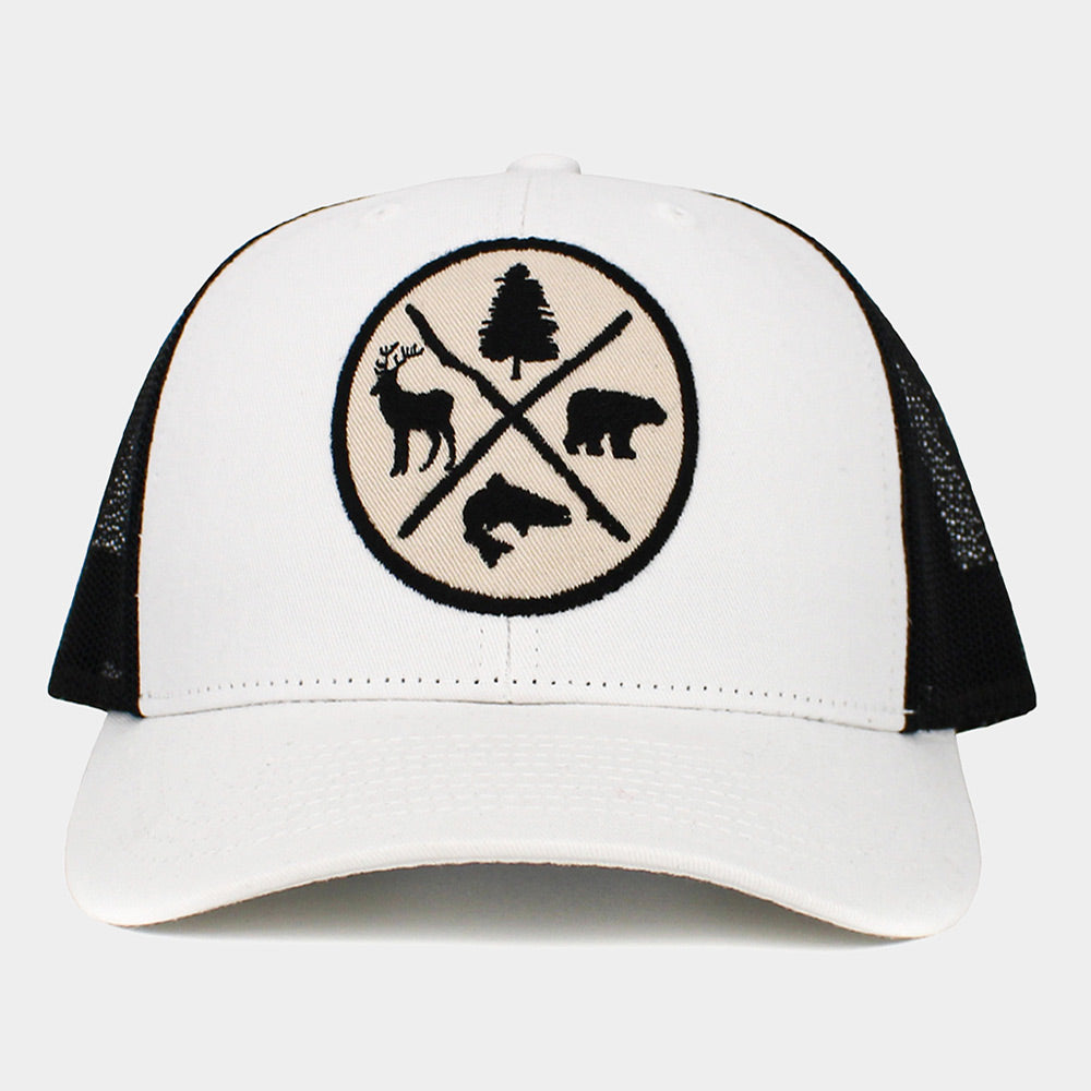 HATEGORY Tree Reindeer Bear Fish Outdoors Mesh Back Baseball Cap