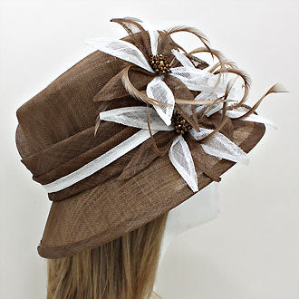 HATEGORY Bauble Bead Sinamay Straw Hat