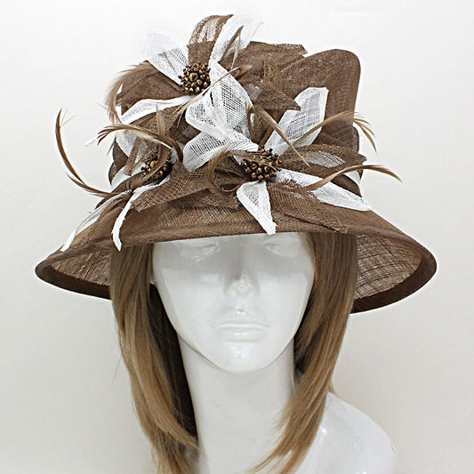 HATEGORY Bauble Bead Sinamay Straw Hat