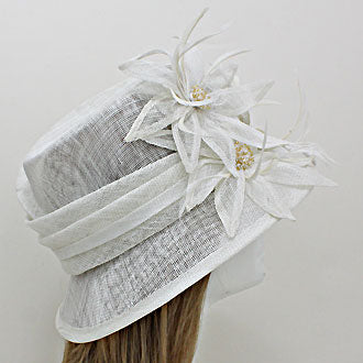HATEGORY Bauble Bead Sinamay Straw Hat