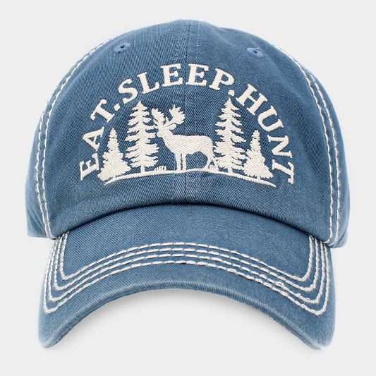 HATEGORY EAT.SLEEP.HUNT Reindeer Vintage Baseball Cap