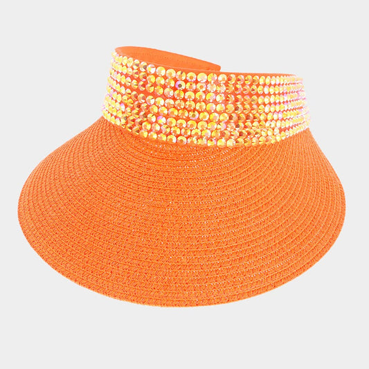 HATEGORY Bling Studded Visor Hat