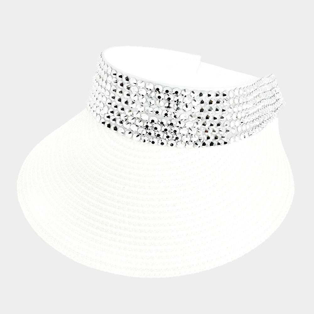 HATEGORY Bling Studded Visor Hat