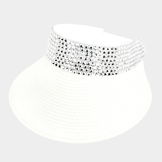 HATEGORY Bling Studded Visor Hat