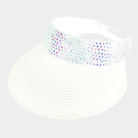 HATEGORY Bling Studded Visor Hat