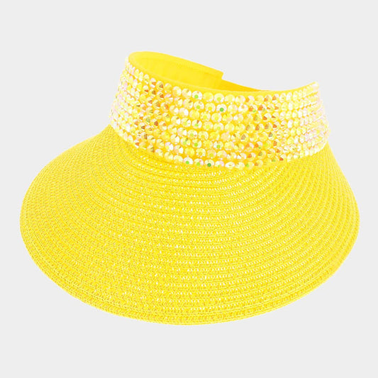 HATEGORY Bling Studded Visor Hat