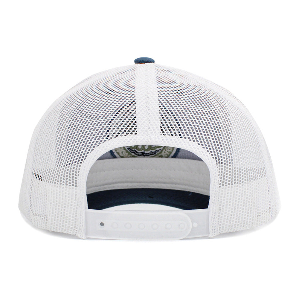 HATEGORY Born To Fish Forced To Work Message Mesh Back Baseball Cap