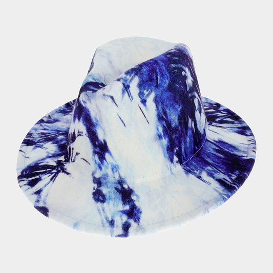 HATEGORY Abstract Patterned Panama Hat
