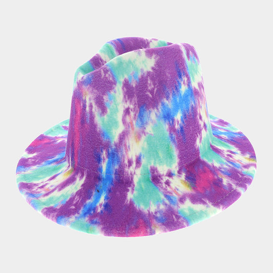 HATEGORY Abstract Patterned Panama Hat