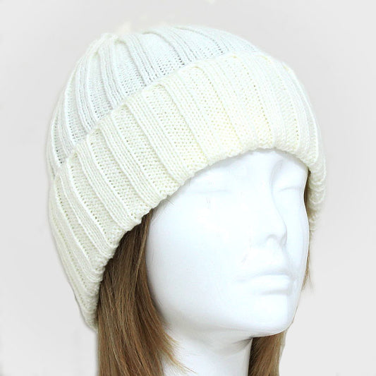 HATEGORY Striped Acrylic Beanie