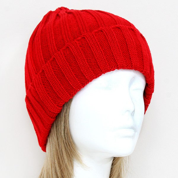 HATEGORY Striped Acrylic Beanie