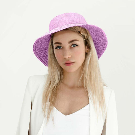 HATEGORY Straw Panama Sun Hat