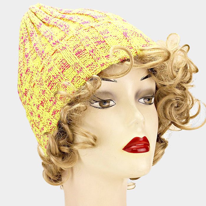 HATEGORY Acrylic Linear Weave Beanie