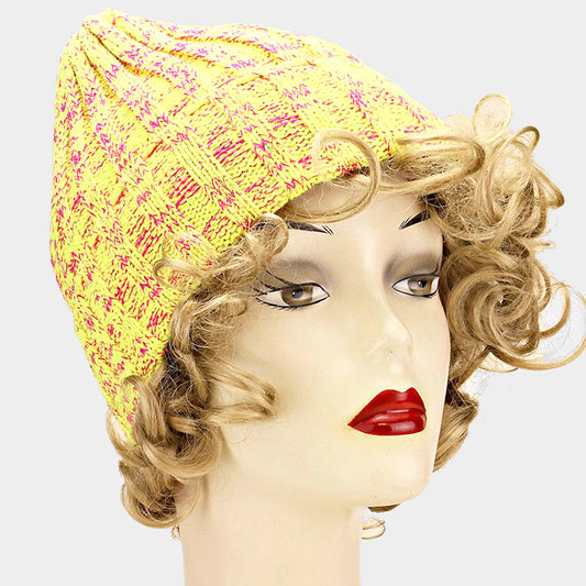 HATEGORY Acrylic Linear Weave Beanie