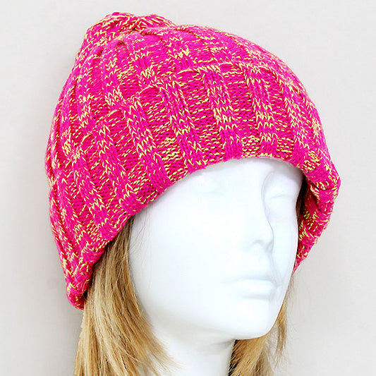 HATEGORY Acrylic Linear Weave Beanie
