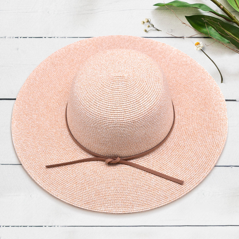 HATEGORY Skinny Band Straw Sun Hat