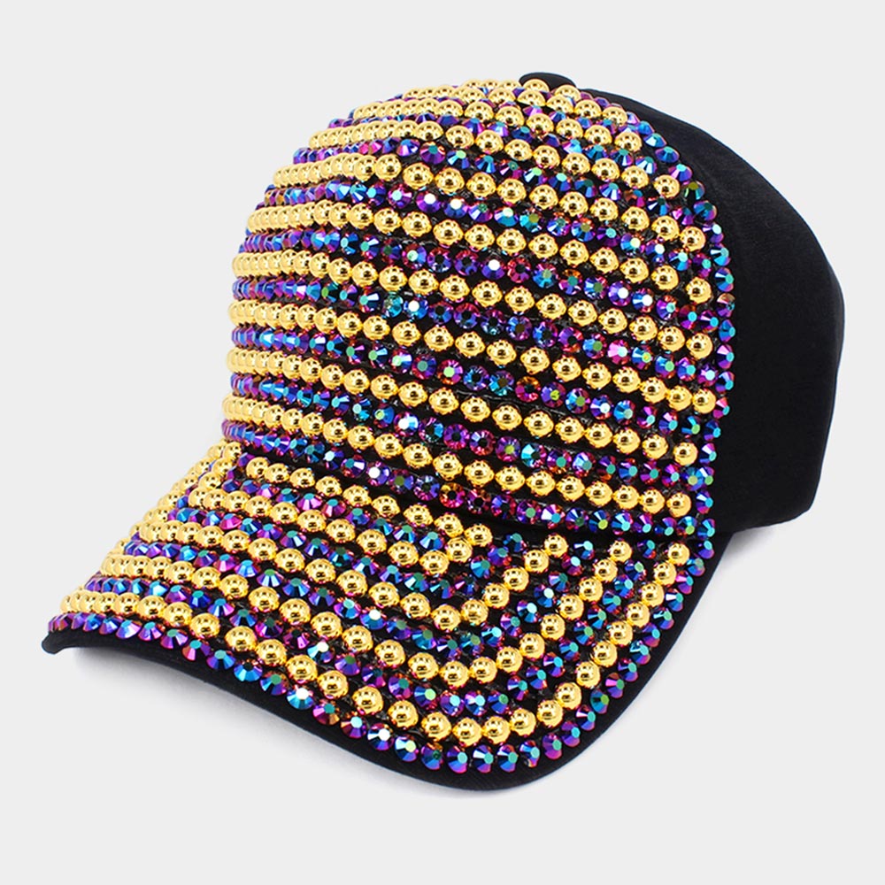 HATEGORY Bling Studded Baseball Cap
