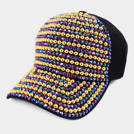 HATEGORY Bling Studded Baseball Cap
